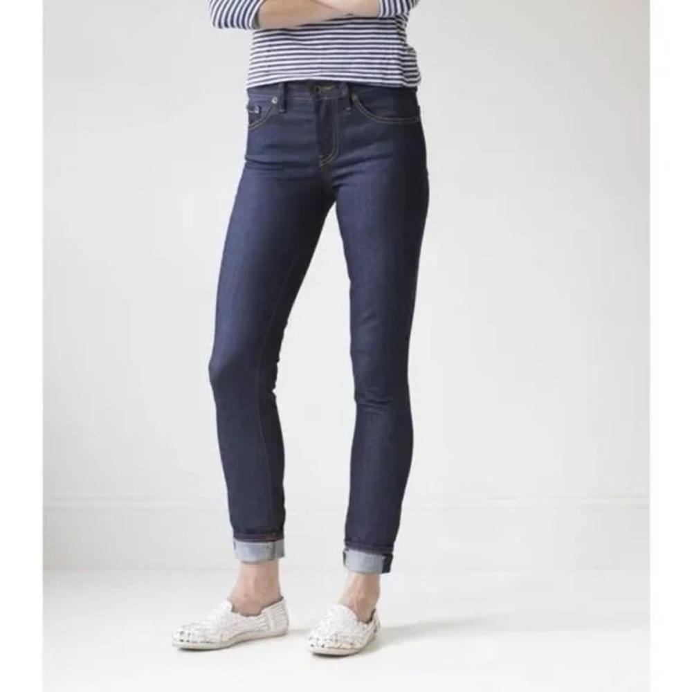 RALEIGH DENIM WORKSHOP Women’s Straight Dark Blue Jeans 25